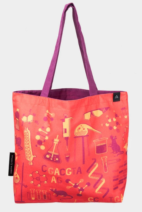 Retro Science Lab Canvas Tote