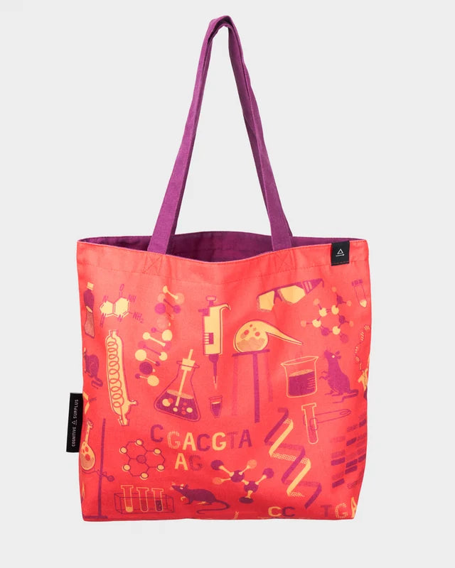 Retro Science Lab Canvas Tote