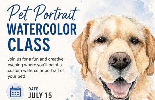 Pet Portrait Watercolor Class