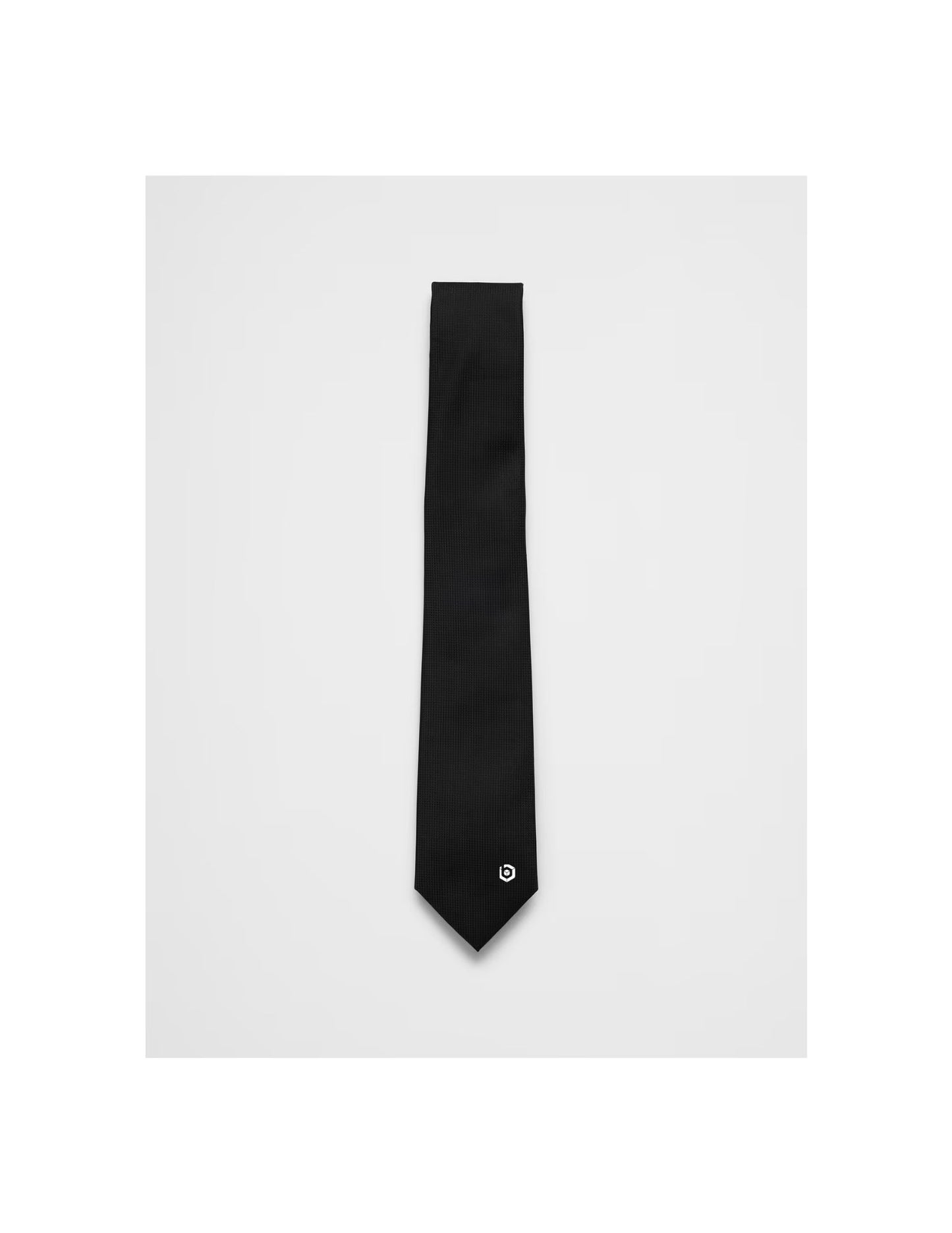 Tie with cube logo
