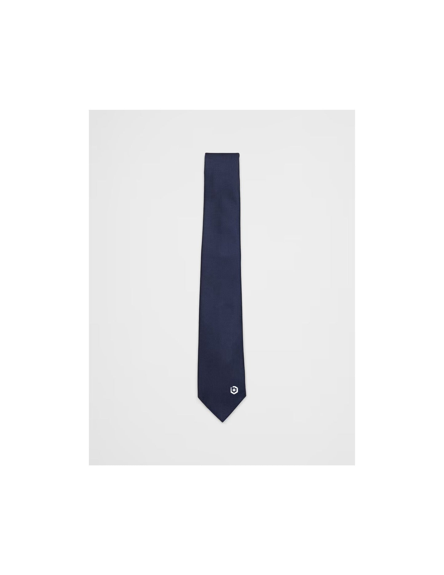 Tie with cube logo