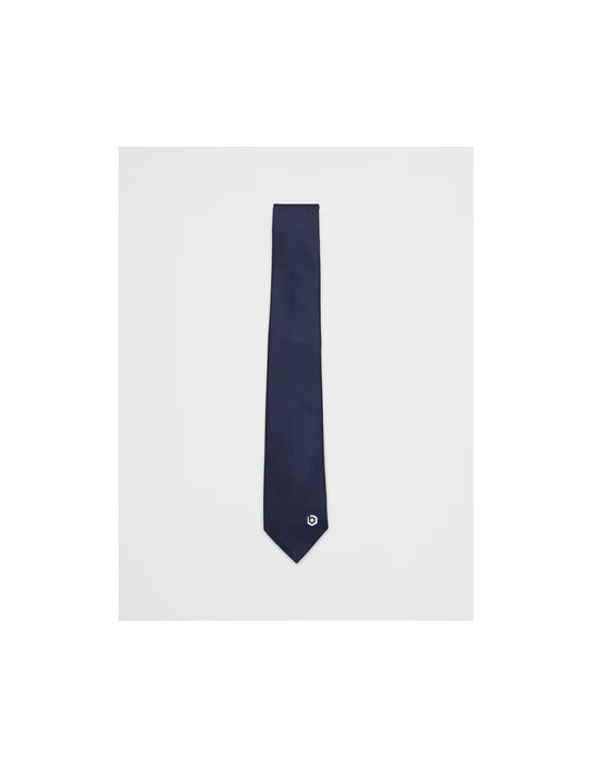 Tie with cube logo